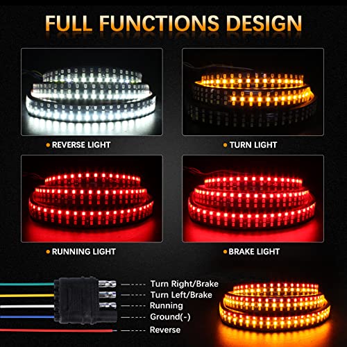 60 Inch LED Tailgate Light Bar with Reverse and Turn Signals J750361