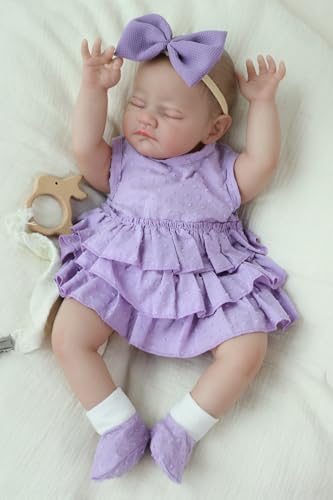 20 Inch Realistic Reborn Baby Doll in Green Outfit with Accessories B700