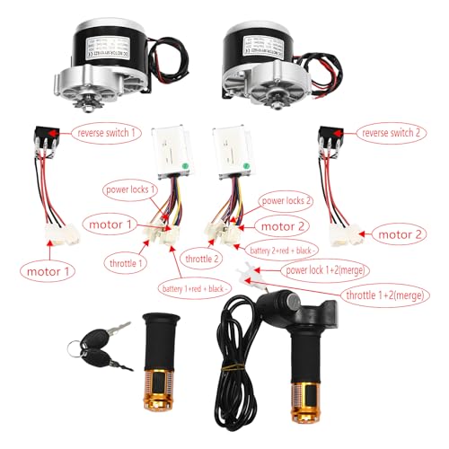 10in 24V/36V Dual Motor Drive Air Wheel Off-Road Conversion Kit with Reverse Switch B559688