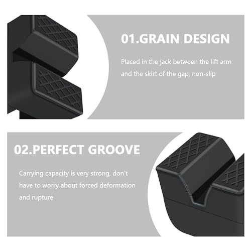 Slotted Rubber Jack Stand Pads for Car, Truck, SUV, RV, Van H3207