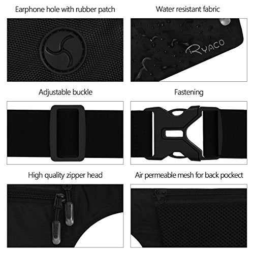 Slim RFID Blocking Travel Money Belt with Adjustable Strap V5138