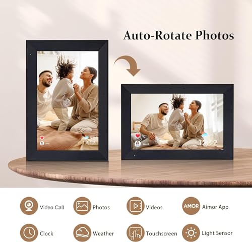 WiFi Digital Photo Frame 10.1 Inch IPS HD Touch Screen with 32GB Storage O9566