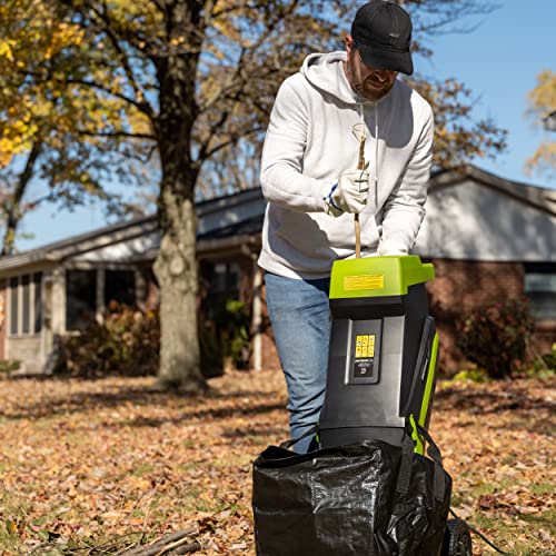 Corded Electric Garden Chipper with Collection Bin U841075