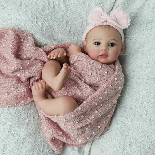 18 Inch Realistic Reborn Baby Doll Girl with Soft Weighted Body H76938