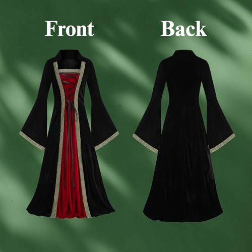 Medieval Tea Party Dress with Bubble Sleeves and Belt J695606