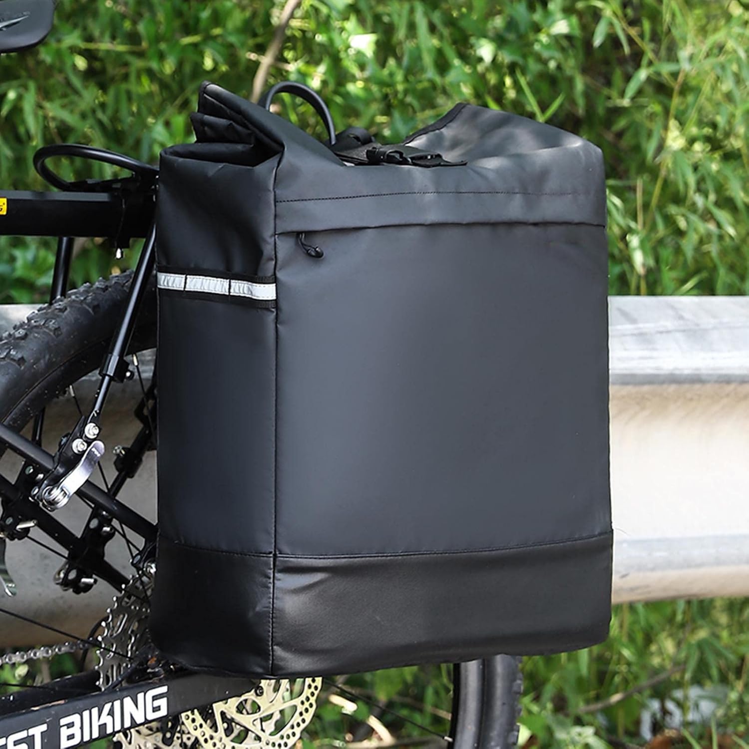 Bike Rear Rack Bag 30L with Reflective Stripe Q6890