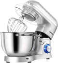 Aucma Stand Mixer 6.5-QT 660W 6-Speed Tilt-Head Food Mixer  Kitchen Electric Mixer with Dough Hook  Wire Whip &amp; Beater (6.5QT  Blue)