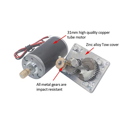 DC 12V Worm Gear Motor 8mm Shaft T6390