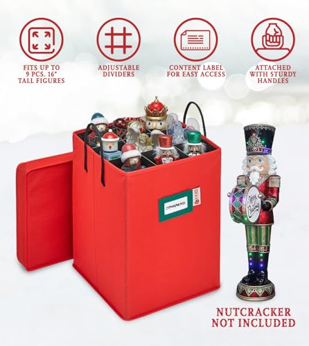 Christmas Nutcracker Storage Box for Figurines and Ornaments R1156