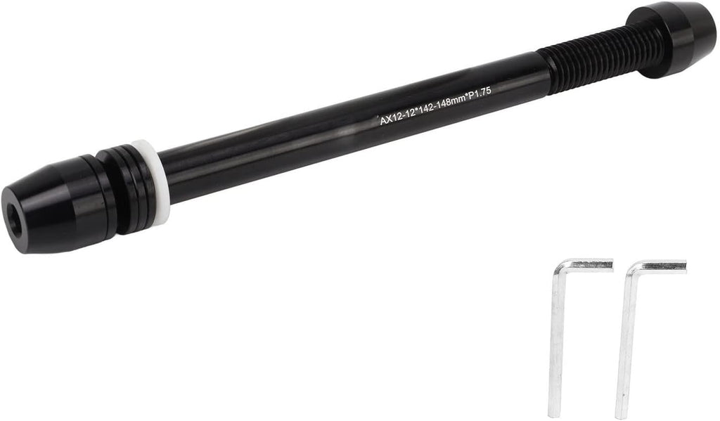 Bike Trainer Thru Axle Adapter for Rear Wheel, Adjustable Length Aluminum Alloy W9610