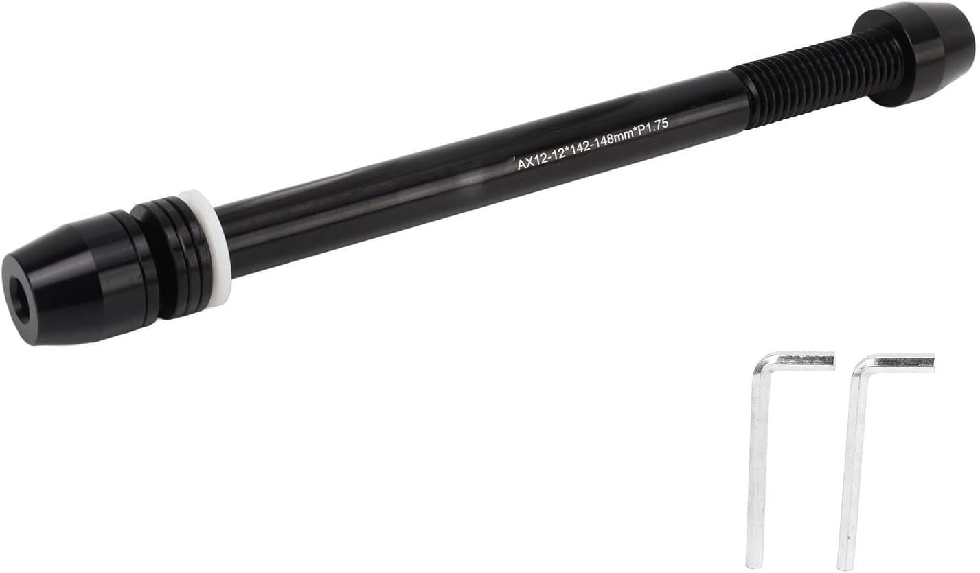 Bike Trainer Thru Axle Adapter for Rear Wheel, Adjustable Length Aluminum Alloy W9610