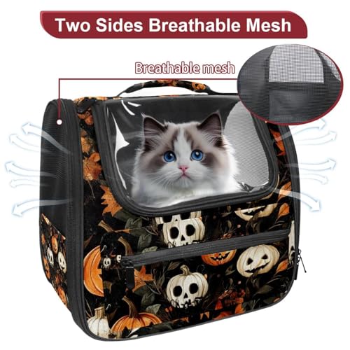 Halloween Pet Carrier Airline Approved for Small Medium Dogs Cats S688252