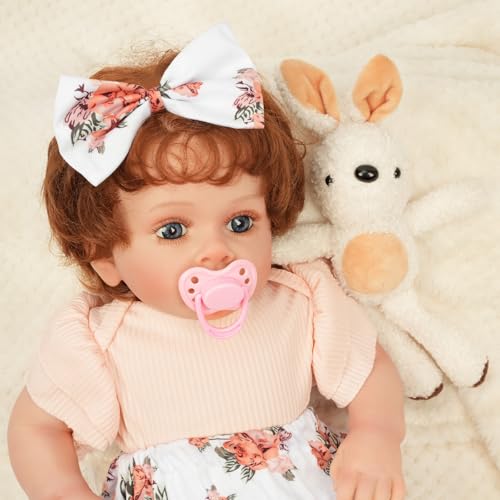 22-inch Realistic Reborn Baby Doll with Cloth Body and Feeding Accessories N28144