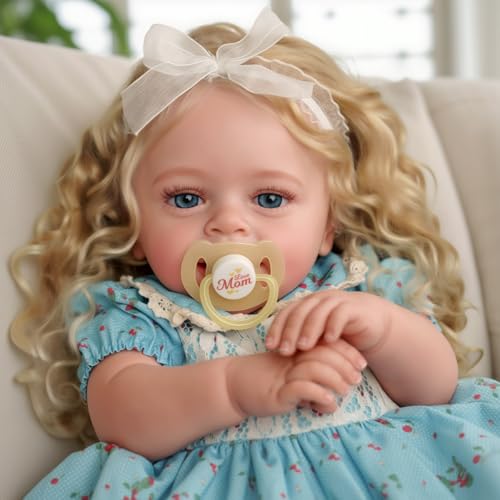 Lifelike Reborn Baby Doll 18 Inch Realistic Newborn Blond Girl with Clothes G1933