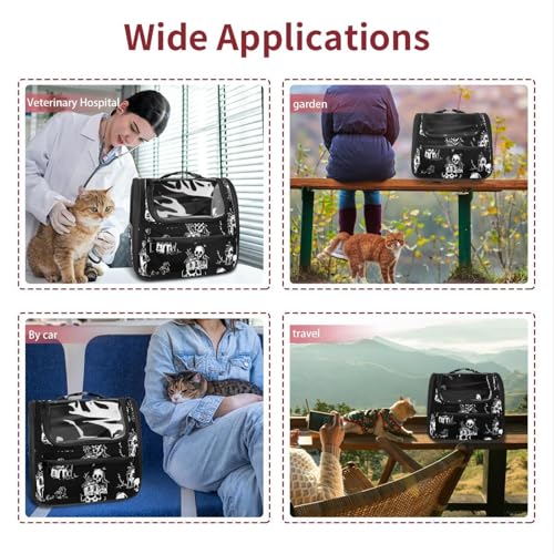 Halloween Cat Backpack Carrier, Breathable Bubble Pet Backpack R5452