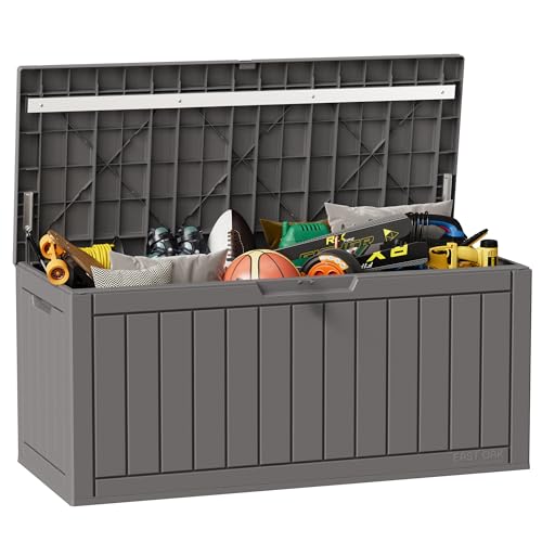 Outdoor Storage Box 31 Gallon Waterproof Resin Deck Box V3075