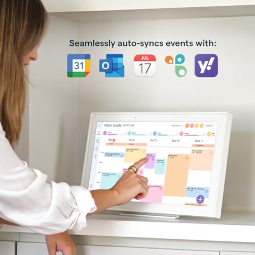 15-inch Wall Planner Digital Calendar with Touchscreen and Chore Chart L77940