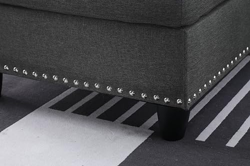 4-in-1 Convertible L Shaped Couch with Pull Out Bed and Storage Z983