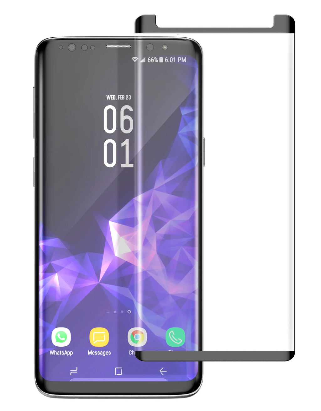Tempered Glass Screen Protector for Galaxy S9 Plus with Applicator Q699