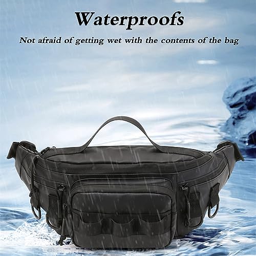 Fishing Tackle Bag, Waterproof Waist Bag for Outdoor Fishing R399