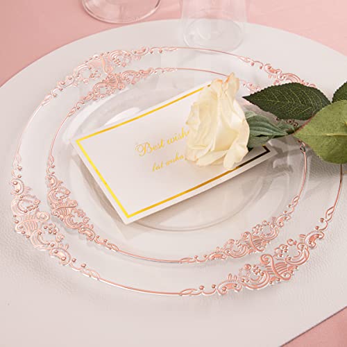 Gold Plastic Dinnerware Set for 50 Guests N48810