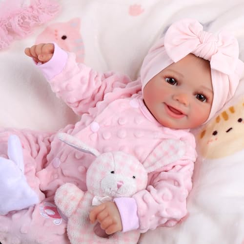 Reborn Baby Doll Sunny - 17 Inch Soft Vinyl Realistic Poseable Doll with Accessories L43468