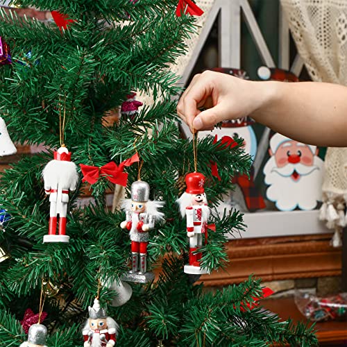 Christmas Nutcracker Ornaments Wooden Hanging Decorations 5 Inch H421