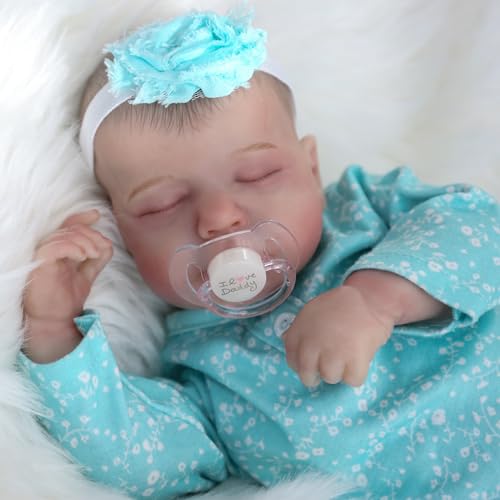20 Inch Realistic Reborn Baby Doll in Green Outfit with Accessories B700