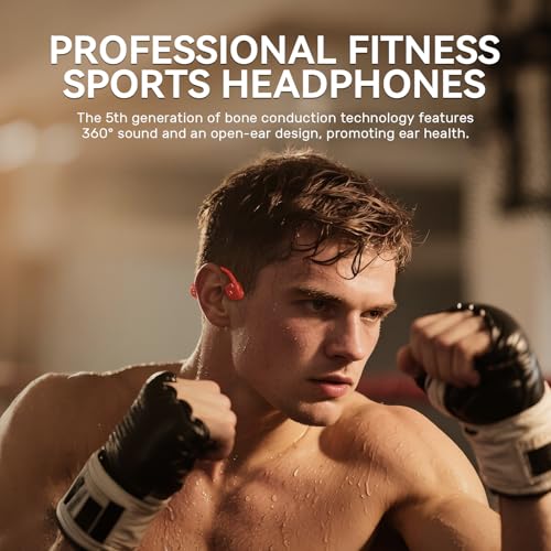Open-Ear Bone Conduction Sports Headphones, IP68 Waterproof, 32G Memory X422