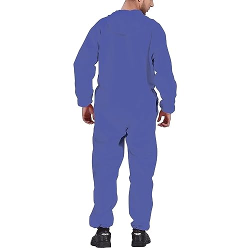 Adult Onesie Hooded One-Piece Pajama Zipper Jumpsuit for Men and Women I930