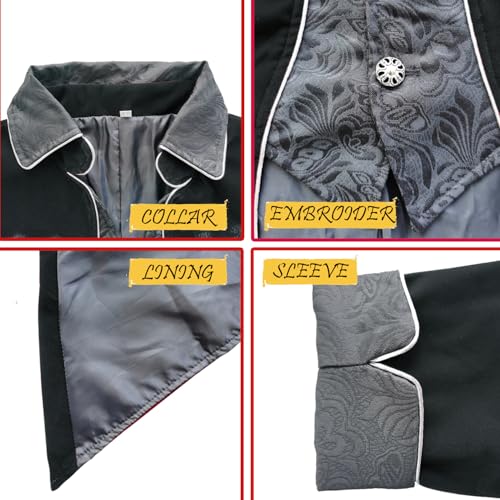 Medieval Steampunk Tailcoat Halloween Costume for Men X37438