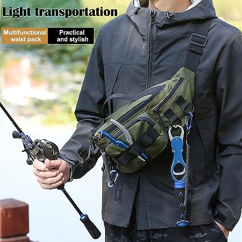 Fishing Tackle Bag, Waterproof Waist Bag for Outdoor Fishing R399