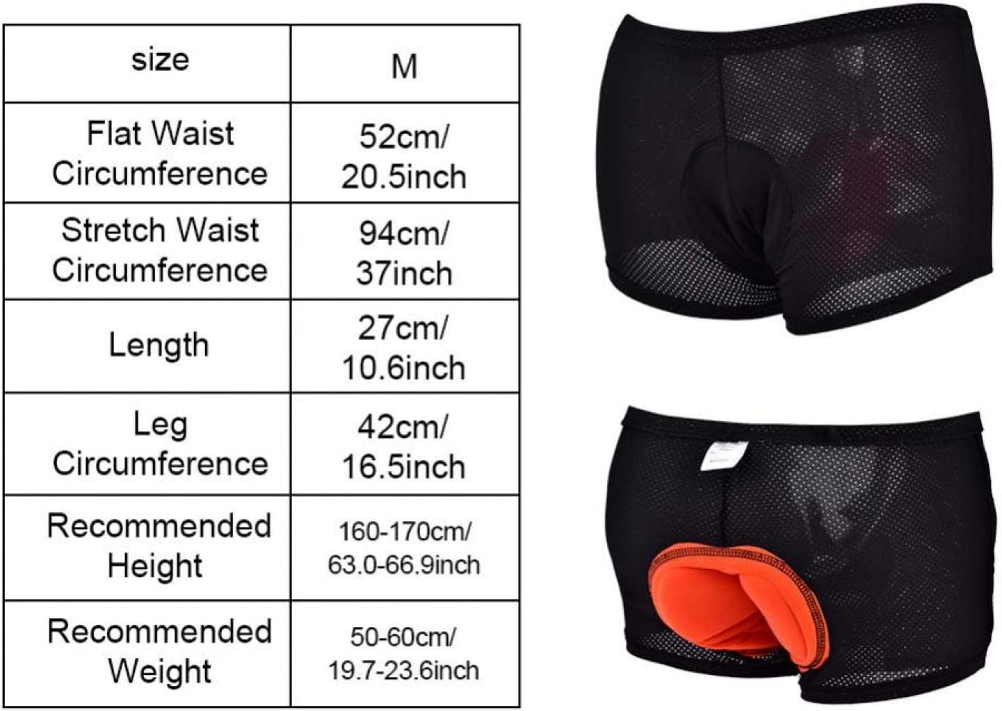 Men's 3D Padded Cycling Shorts E1224