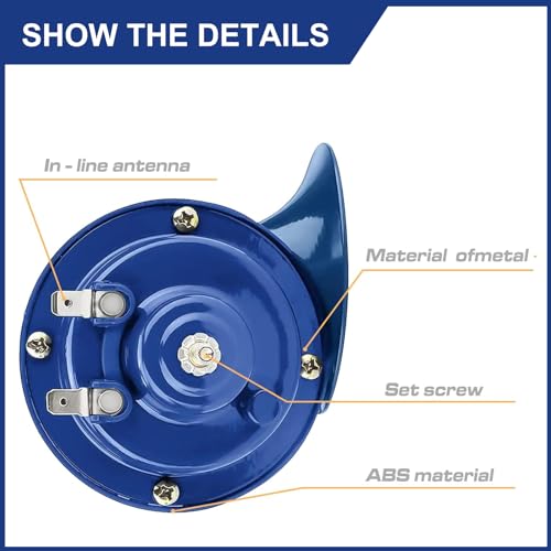 Car Air Snail Double Horn 12V Waterproof Mini Size J1325