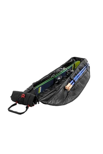 Single Roller Ski Bag with Wheels, Water Resistant Ski Gear Storage P197918