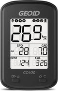 CC400 GPS Bike Computer,Wireless Bluetooth Waterproof Bicycle Speedometer Odometer,Rechargeable Cycling Computer MTB Tracker with LCD Automatic Backlight Display