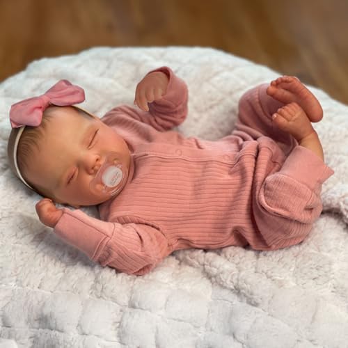 20 Inch Realistic Reborn Baby Doll in Green Outfit with Accessories B700
