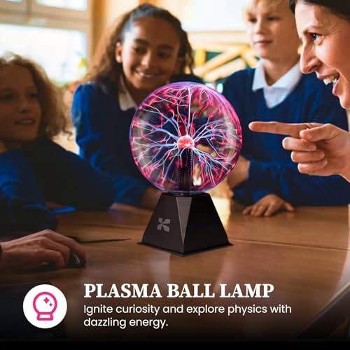 7 Inch Plasma Ball Lamp - Touch and Sound Sensitive Electric Globe with Lightning Effects R48981