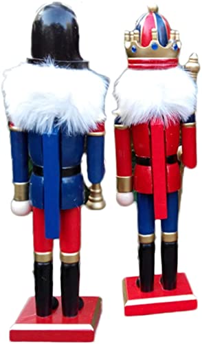 Wooden Nutcracker Ornaments Christmas Decoration Figures (12 Inch, Set) A862348