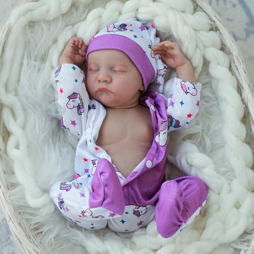 18 Inch Realistic Reborn Baby Doll with Vinyl Body and Accessories Q173