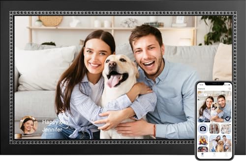 WiFi Digital Photo Frame 10.1 Inch IPS HD Touch Screen with 32GB Storage O9566