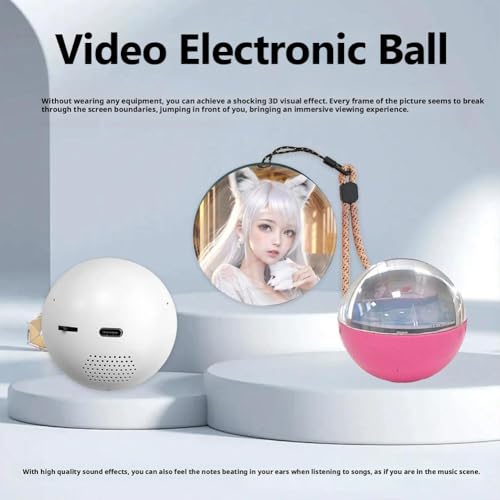 Crystal Ball Video Player with WiFi, 3D Memory Sphere Lamp V21872