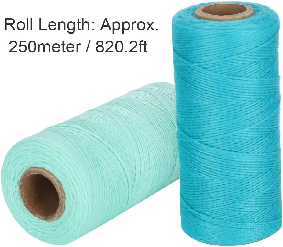 2 Rolls Cotton Loom Warp Yarn for Knitting Tatting Carpet Tapestry Crafts L42431