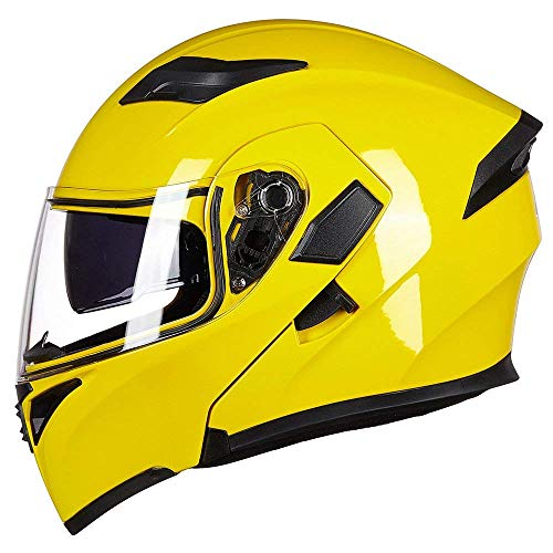 Motorcycle Dual Visor Flip Up Modular Full Face Helmet E739050