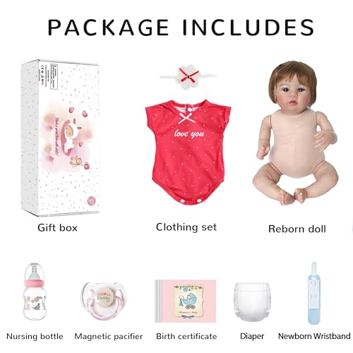 18 Inch Realistic Reborn Baby Doll Gift Set for Kids N719