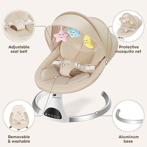 Portable Baby Swing with Music and Remote Control K431768