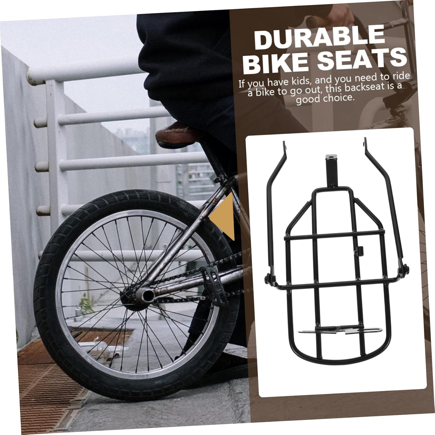 Bicycle Rear Seat Luggage Rack Mat for Kids Bike U697965