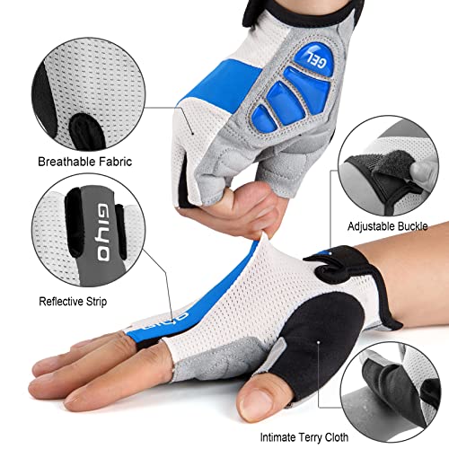 Cycling Gloves for Men Women - Anti Slip Shock Absorbing Padded for Road Mountain Bike K968501