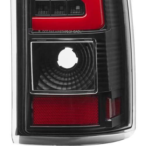 Headlights Assembly with LED Sequential Signal for Chevy Silverado Avalanche 2003-2006, Black Housing V223796