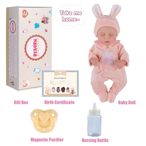 12 Inch Lifelike Reborn Baby Doll Silicone Full Body with Toy Accessories O3531